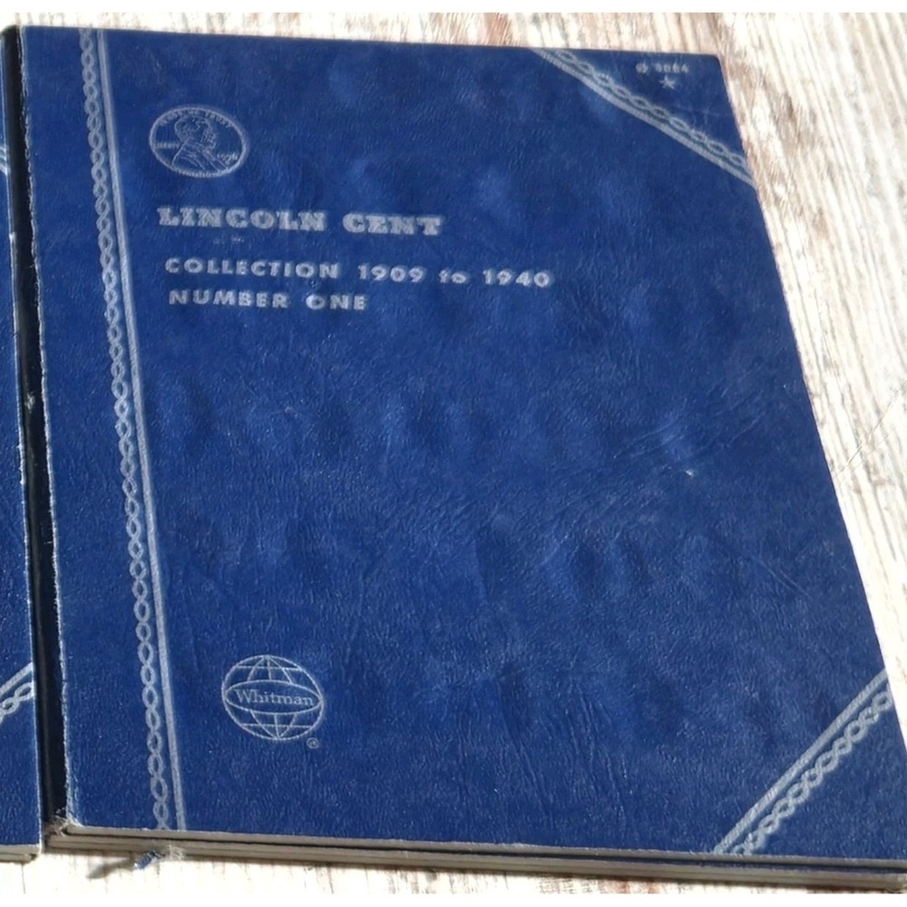 Whitman Lincoln Cent Coin Folder 1909-1940 No 1 Empty Album 9004 Blue Vintage